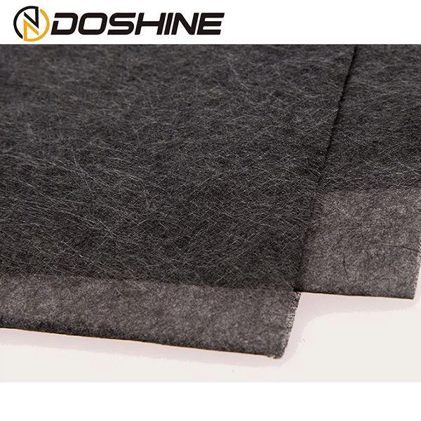Wet forming fiber felt